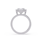 Heart Cut Diamond Bypass Engagement Ring