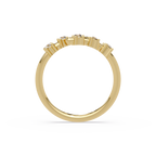 Round Cut Diamond Open Wrap Ring