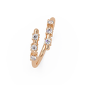 Round Cut Diamond Open Wrap Ring