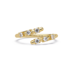 Round Cut Diamond Open Wrap Ring