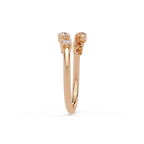 Round Cut Diamond Open Wrap Ring