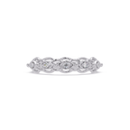 Nature Inspired Round Cut Diamond Wedding Ring