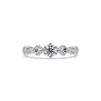 Round Cut Graduated Five-Stone Open Bypass Ring