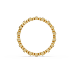 Round Cut Diamond Alternating Bead and Bar Eternity Ring