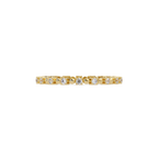 Round Cut Diamond Alternating Bead and Bar Eternity Ring