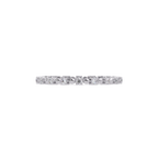 Round Cut Diamond Alternating Bead and Bar Eternity Ring