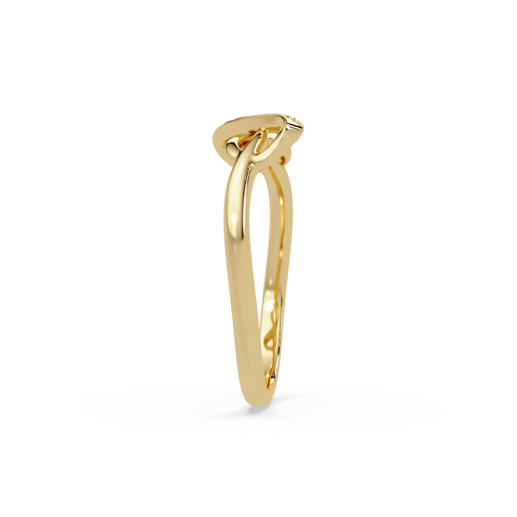 Elegant Diamond Infinity Wave Ring