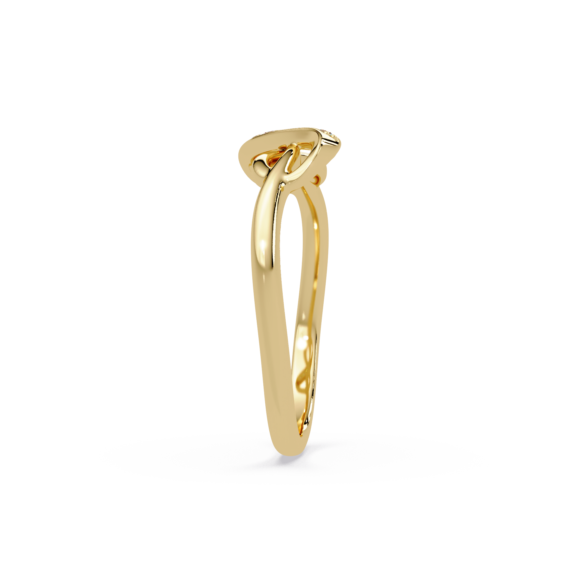 Elegant Diamond Infinity Wave Ring