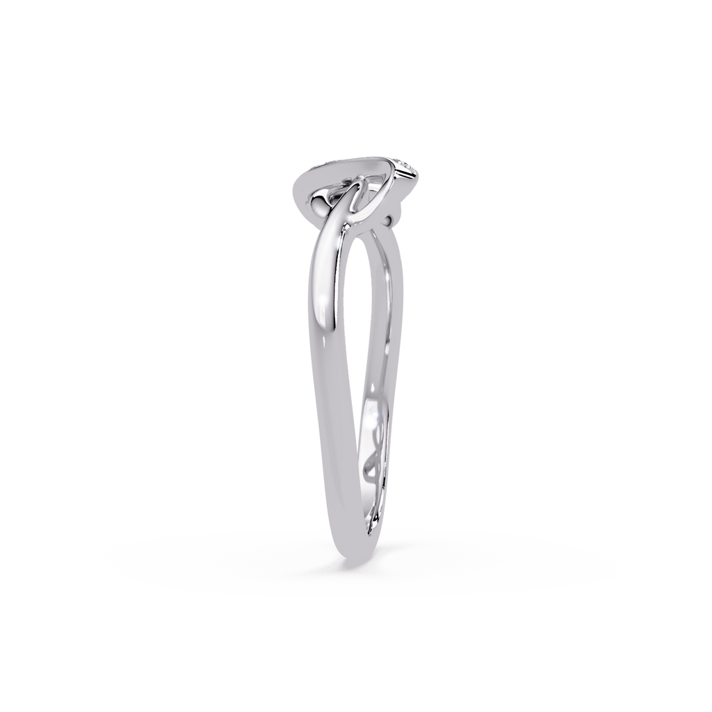 Elegant Diamond Infinity Wave Ring