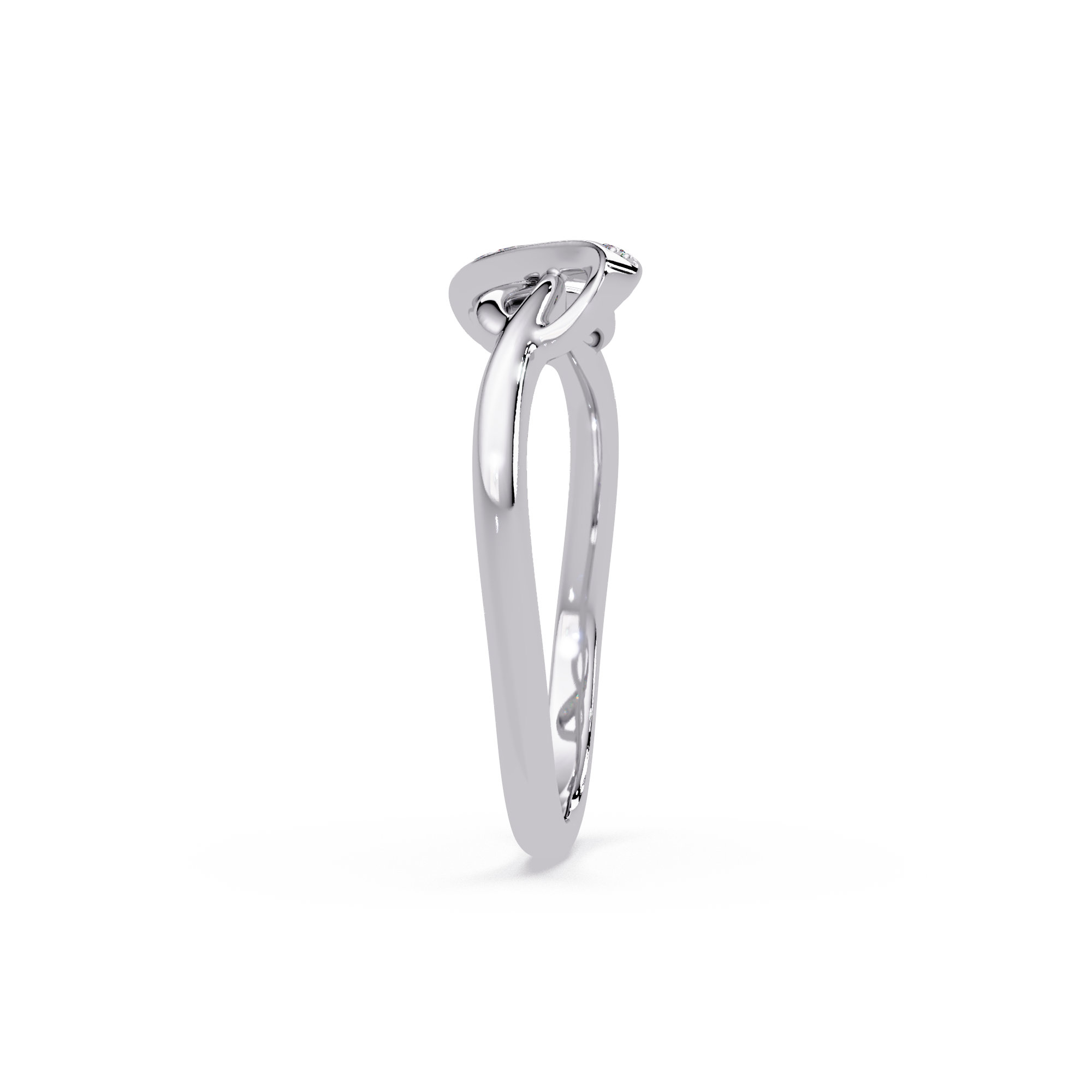 Elegant Diamond Infinity Wave Ring