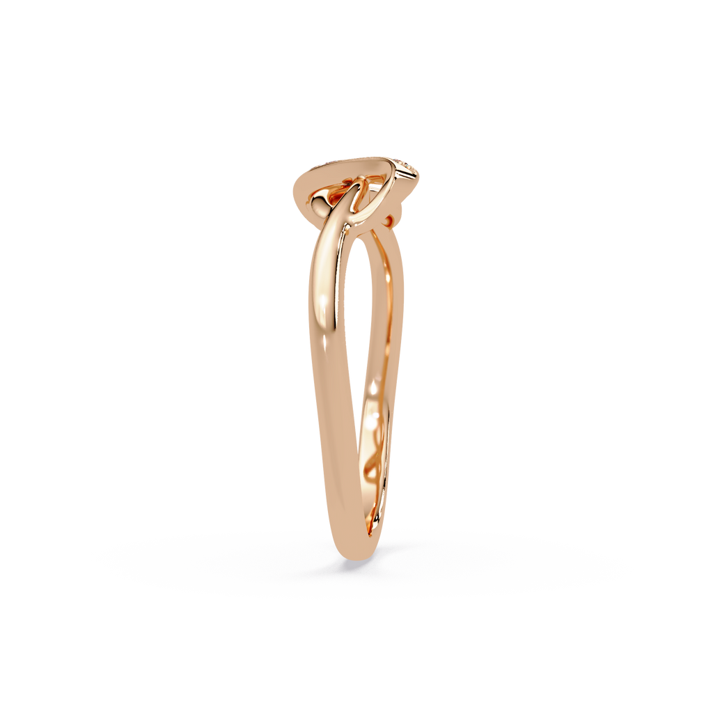Elegant Diamond Infinity Wave Ring