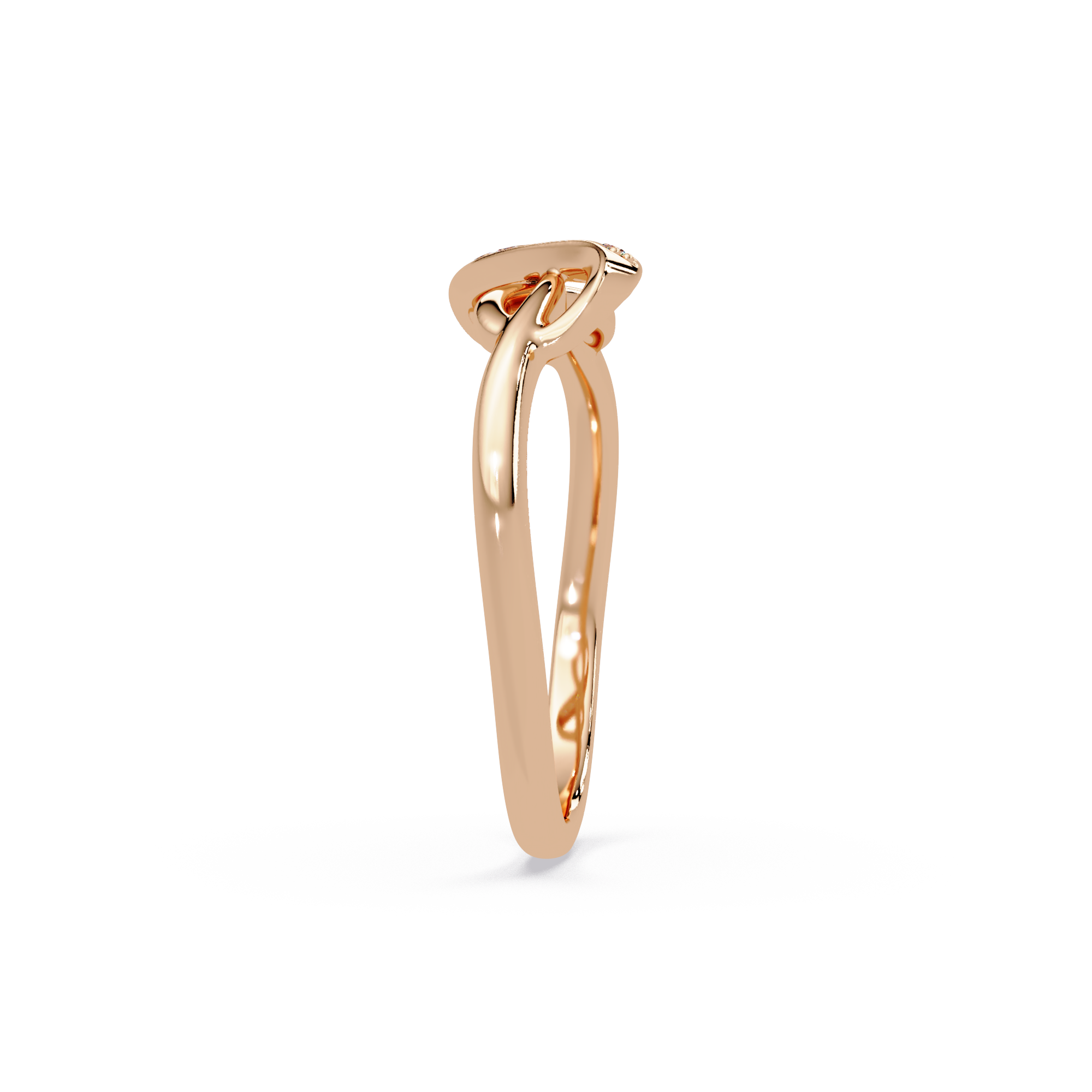 Elegant Diamond Infinity Wave Ring