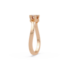 Twisted Bypass Solitaire Diamond Ring