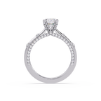 Floating Prong Solitaire Diamond Ring