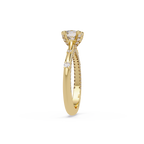 Floating Prong Solitaire Diamond Ring