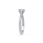 Floating Prong Solitaire Diamond Ring