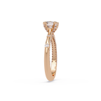 Floating Prong Solitaire Diamond Ring