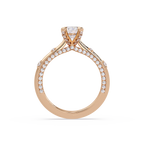 Floating Prong Solitaire Diamond Ring
