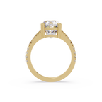 Vintage Cushion Cut Solitaire Engagement Ring
