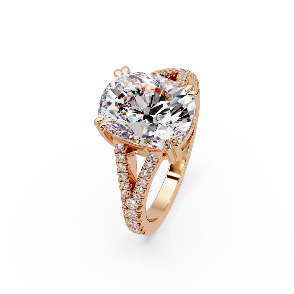 Vintage Cushion Cut Solitaire Engagement Ring