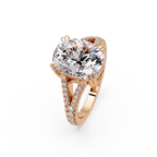 Vintage Cushion Cut Solitaire Engagement Ring