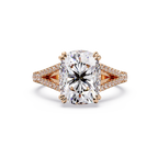 Vintage Cushion Cut Solitaire Engagement Ring