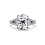 Vintage Cushion Cut Solitaire Engagement Ring