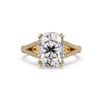 Vintage Cushion Cut Solitaire Engagement Ring