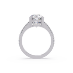 Vintage Cushion Cut Solitaire Engagement Ring