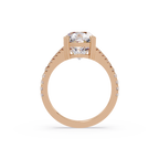 Vintage Cushion Cut Solitaire Engagement Ring