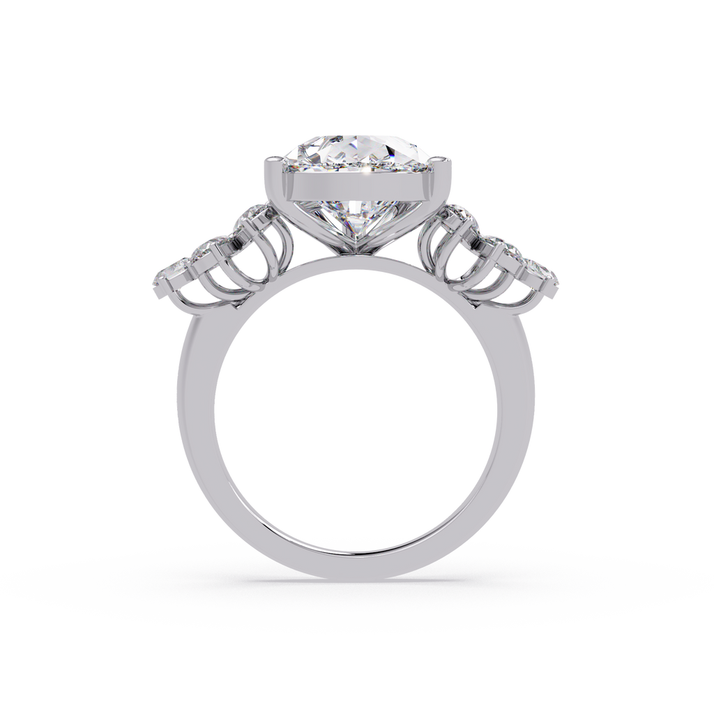 Pear Cut Diamond Engagement Ring