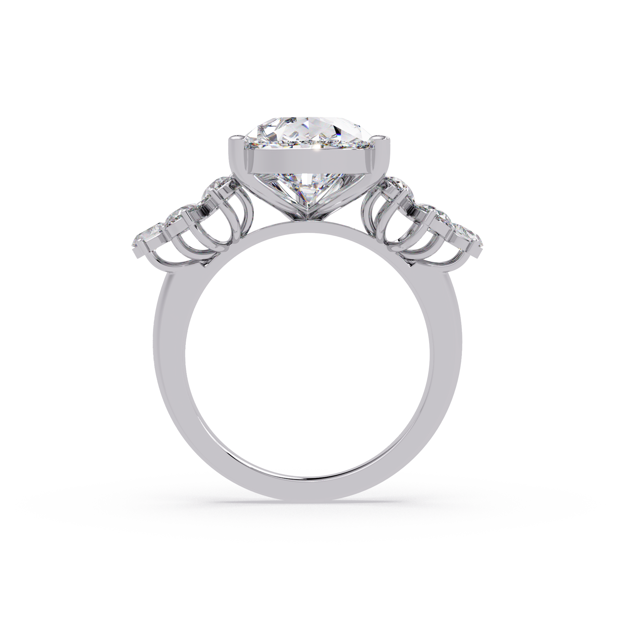 Pear Cut Diamond Engagement Ring