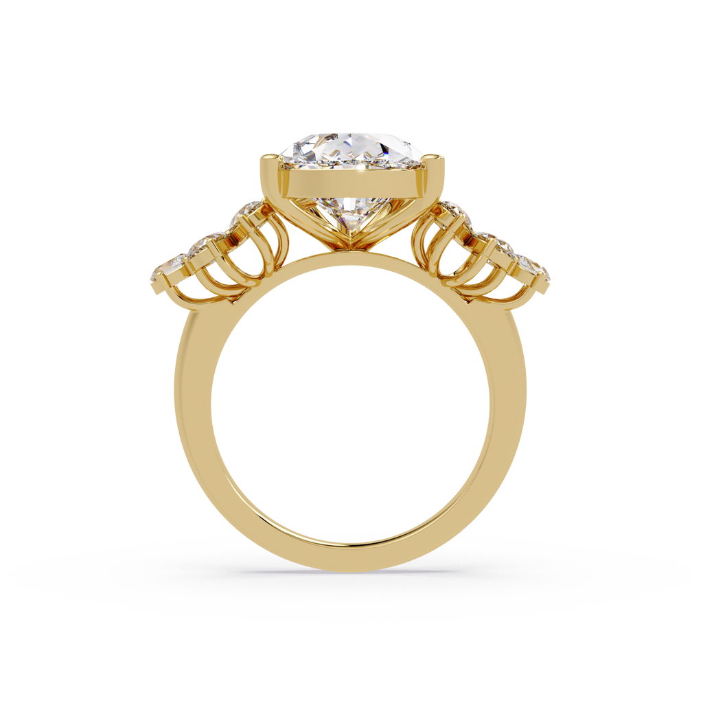 Pear Cut Diamond Engagement Ring