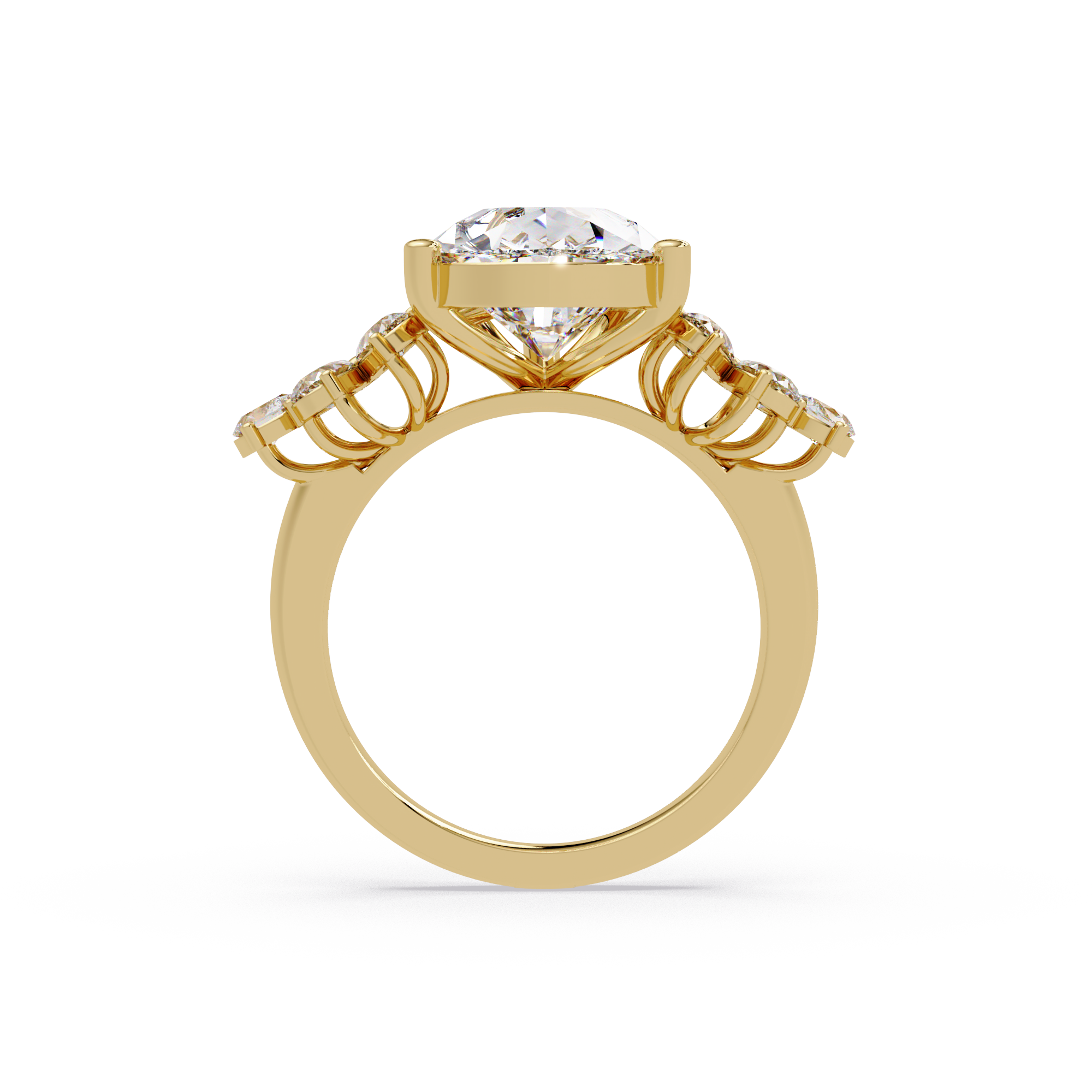 Pear Cut Diamond Engagement Ring