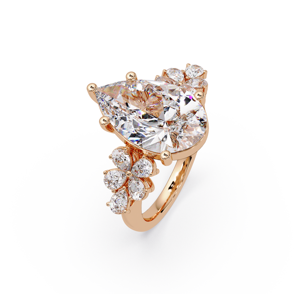 Pear Cut Diamond Engagement Ring