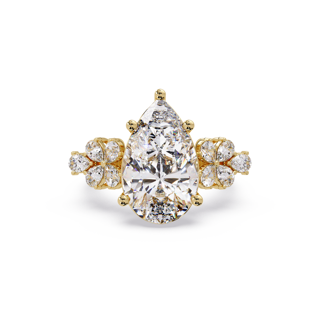 Pear Cut Diamond Engagement Ring