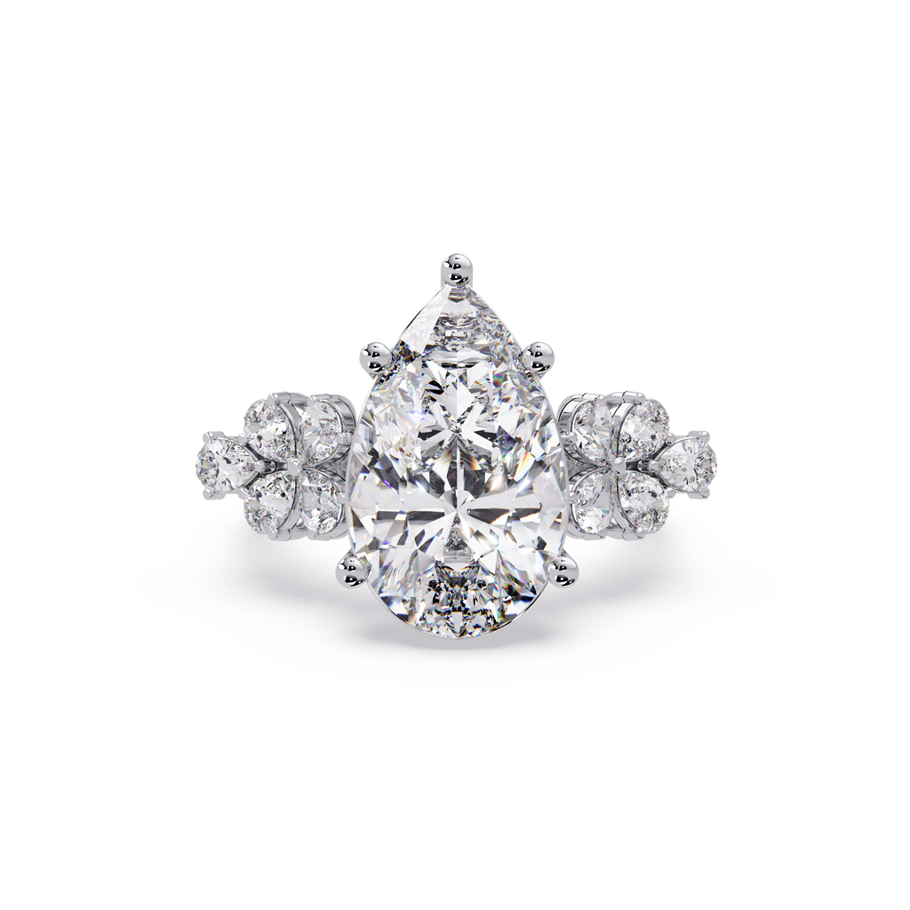 Pear Cut Diamond Engagement Ring
