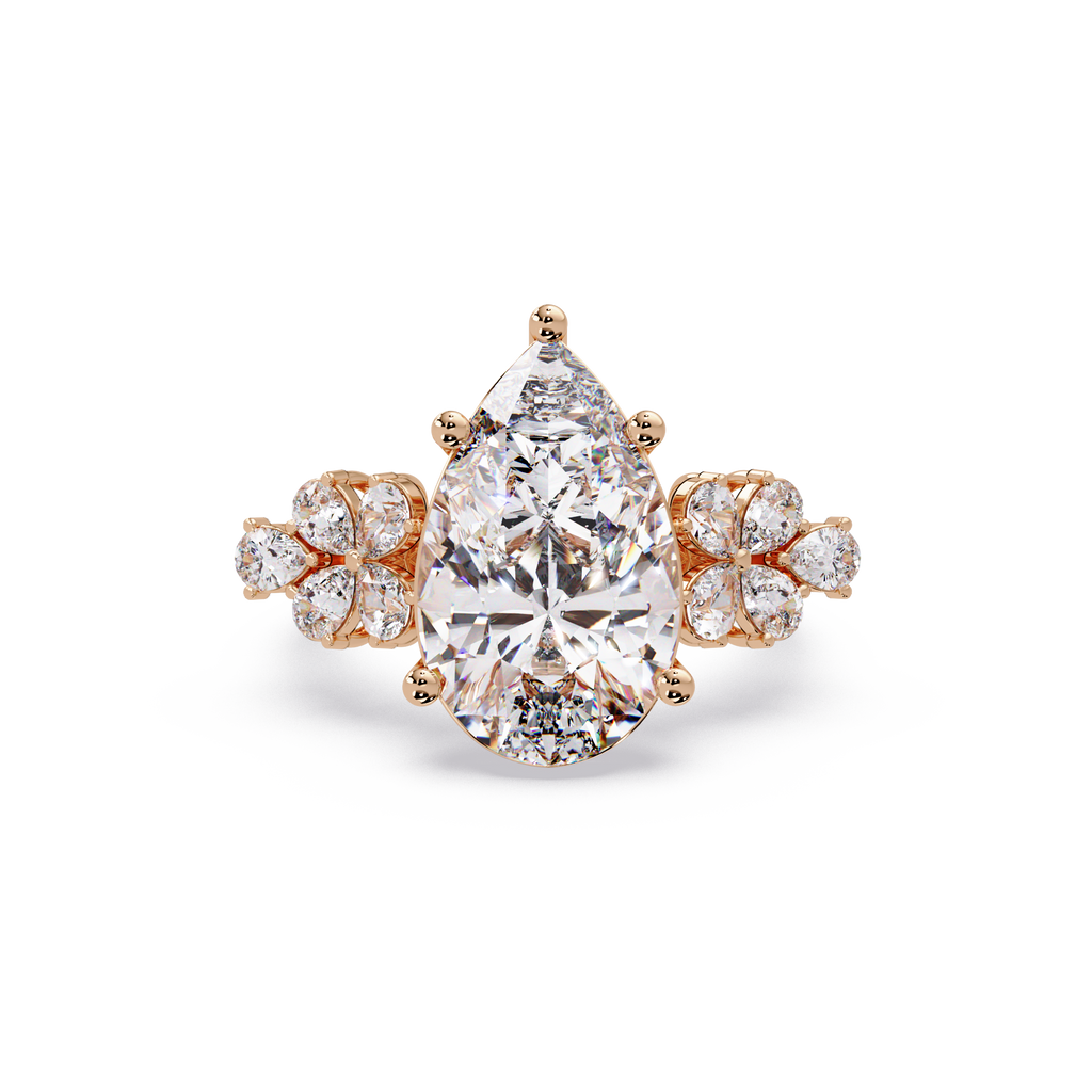 Pear Cut Diamond Engagement Ring