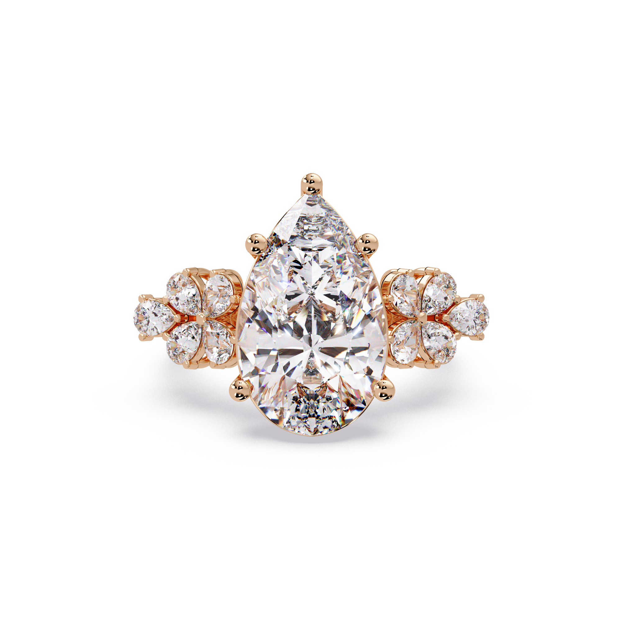 Pear Cut Diamond Engagement Ring