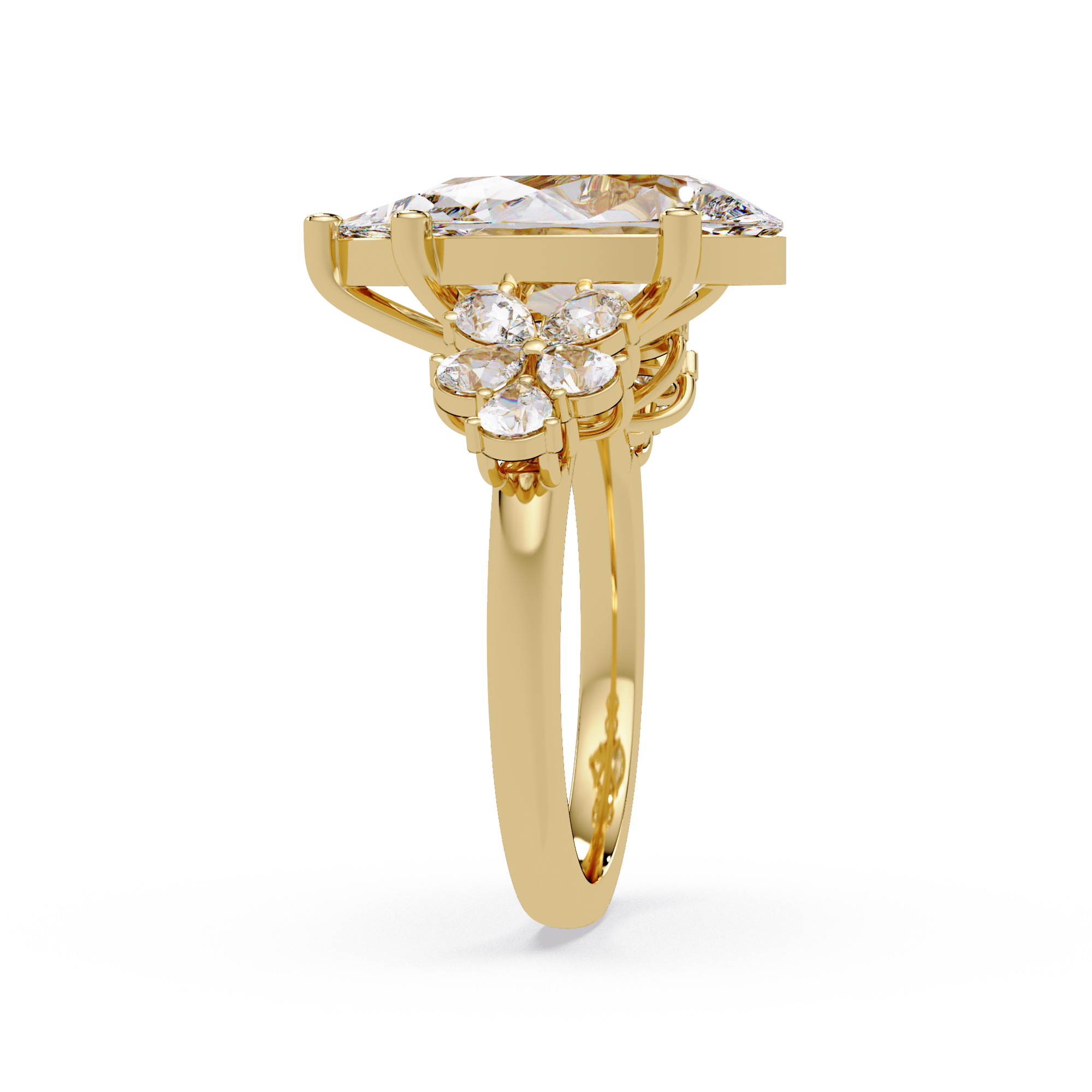 Pear Cut Diamond Engagement Ring