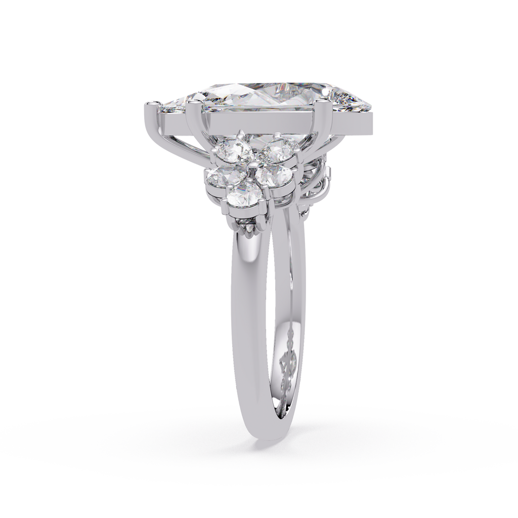 Pear Cut Diamond Engagement Ring