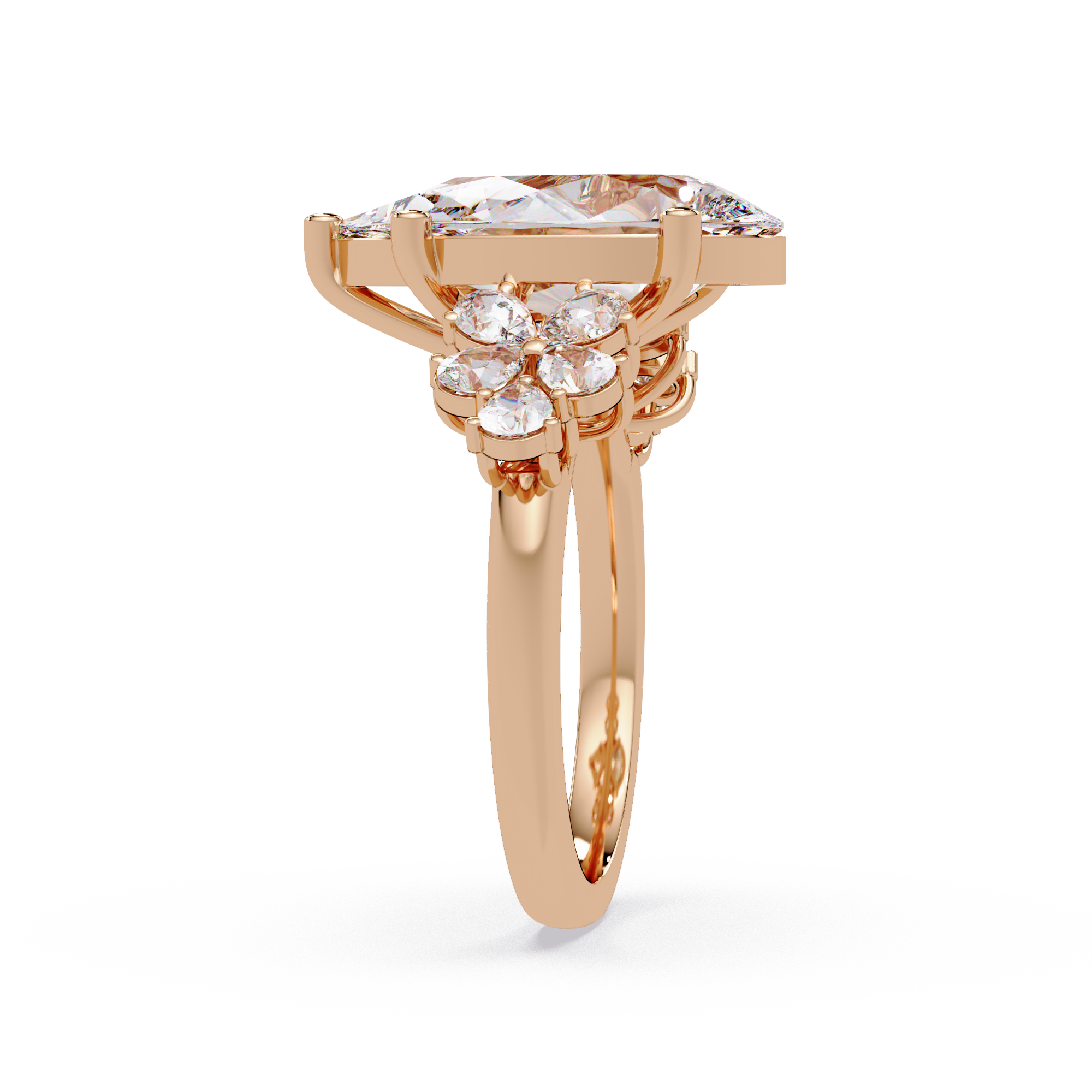 Pear Cut Diamond Engagement Ring