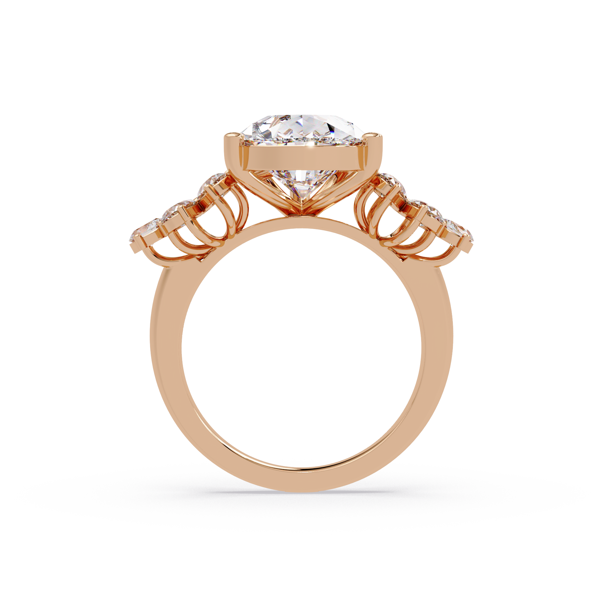 Pear Cut Diamond Engagement Ring