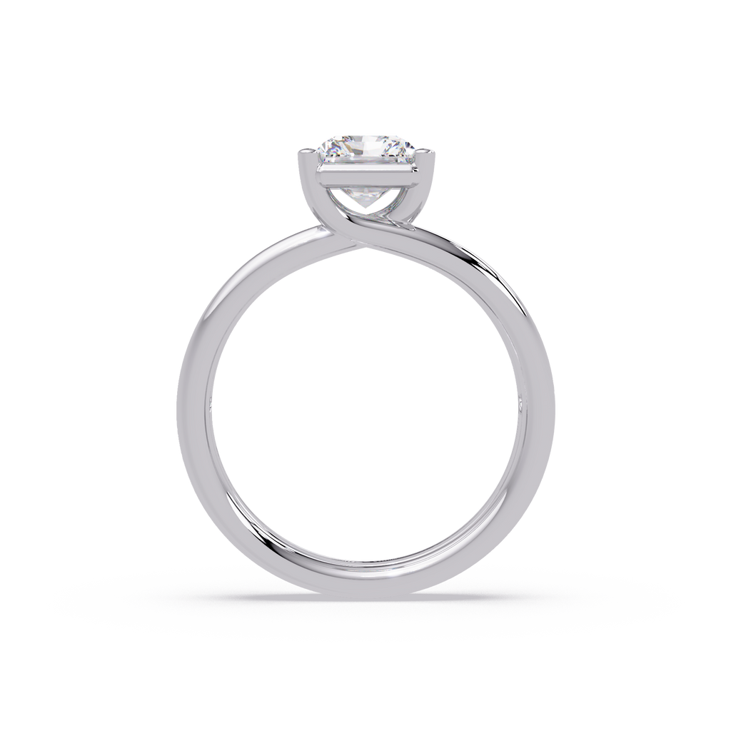 Exquisite East-West Radiant Cut Diamond Ring