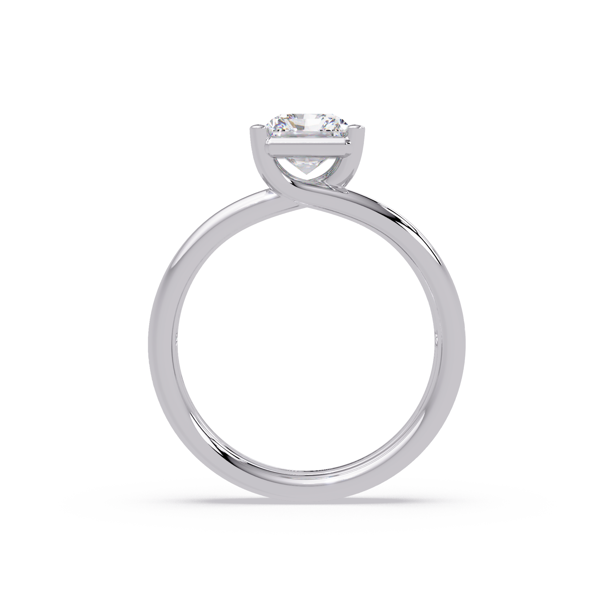Exquisite East-West Radiant Cut Diamond Ring