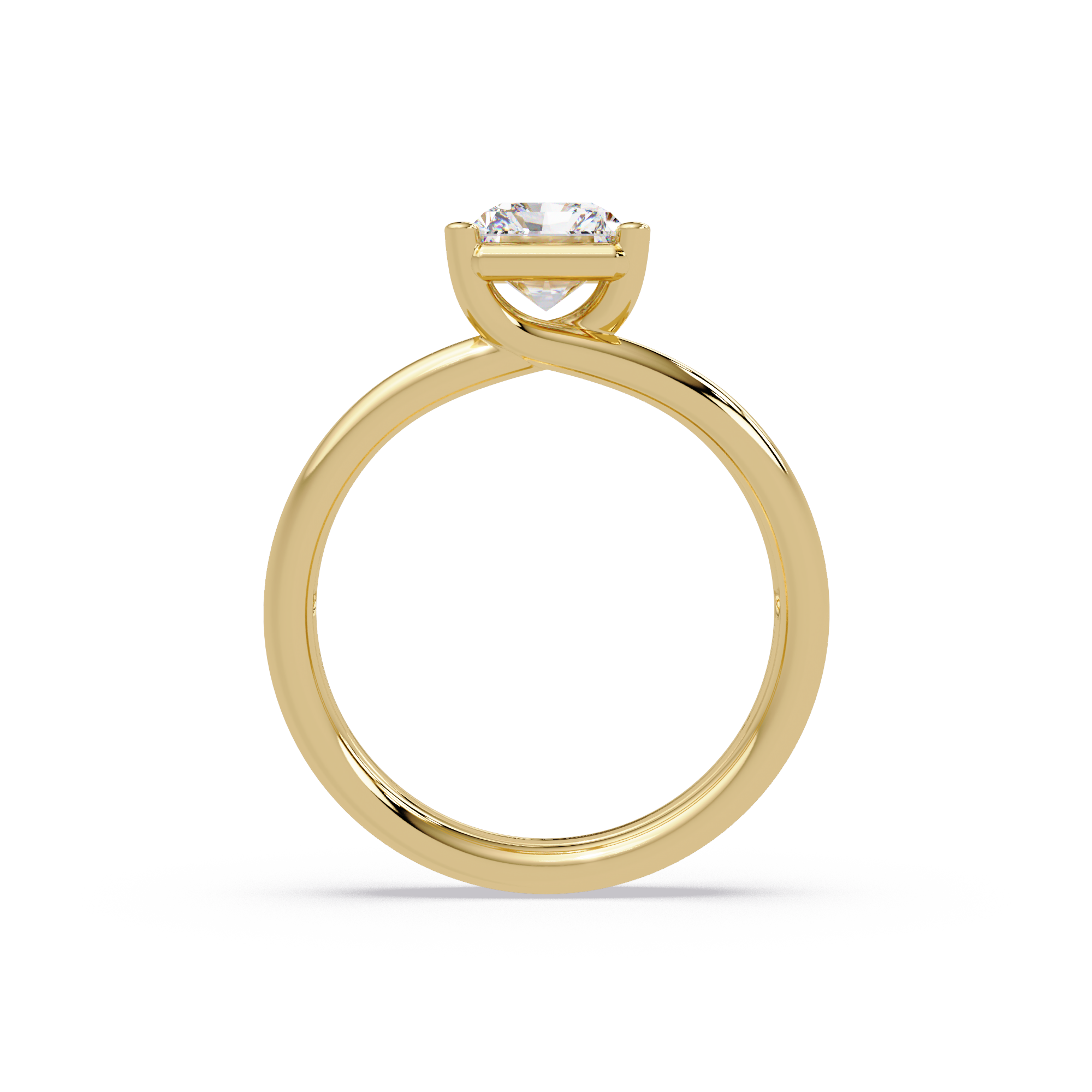 Exquisite East-West Radiant Cut Diamond Ring
