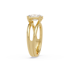 Exquisite East-West Radiant Cut Diamond Ring