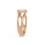 Exquisite East-West Radiant Cut Diamond Ring