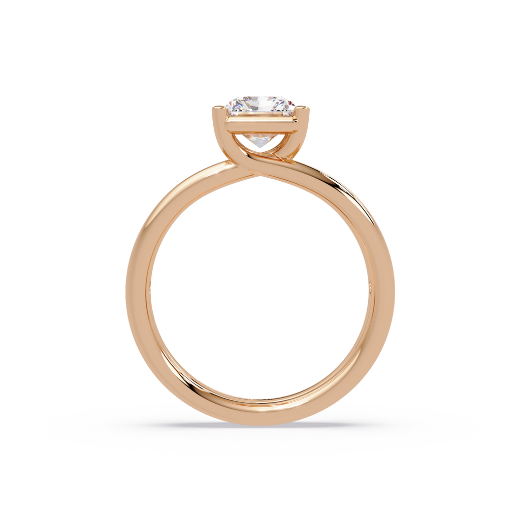 Exquisite East-West Radiant Cut Diamond Ring