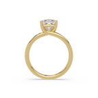 Exquisite Princess Cut Diamond Split Dual-Band Ring
